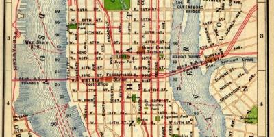 Kort over gamle Manhattan