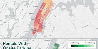NYC parkering på gaden kort Manhattan